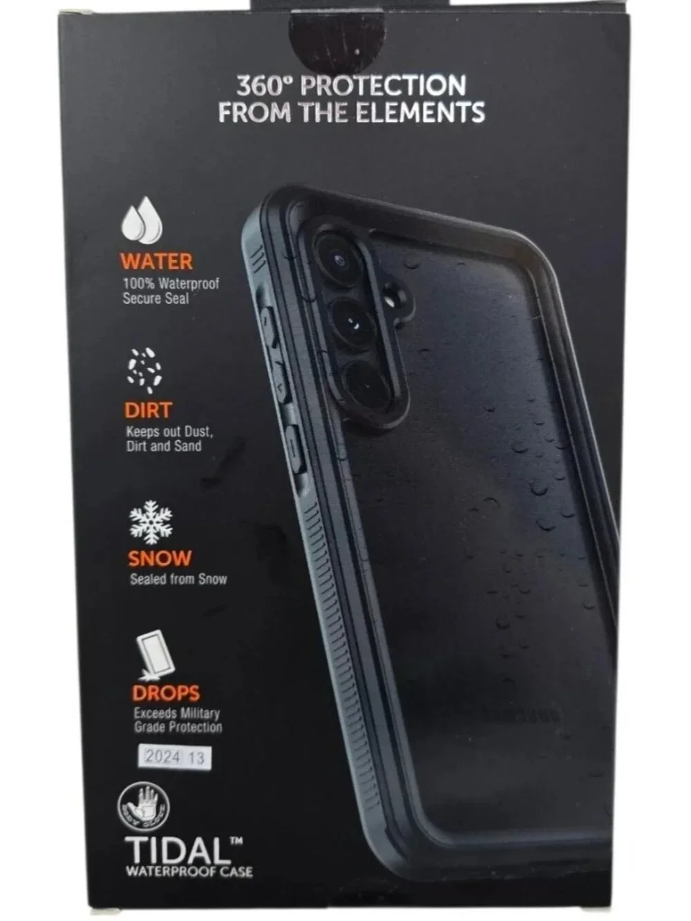 Samsung Galaxy A35 5G Body Glove Tidal Waterproof Case Black Gray New